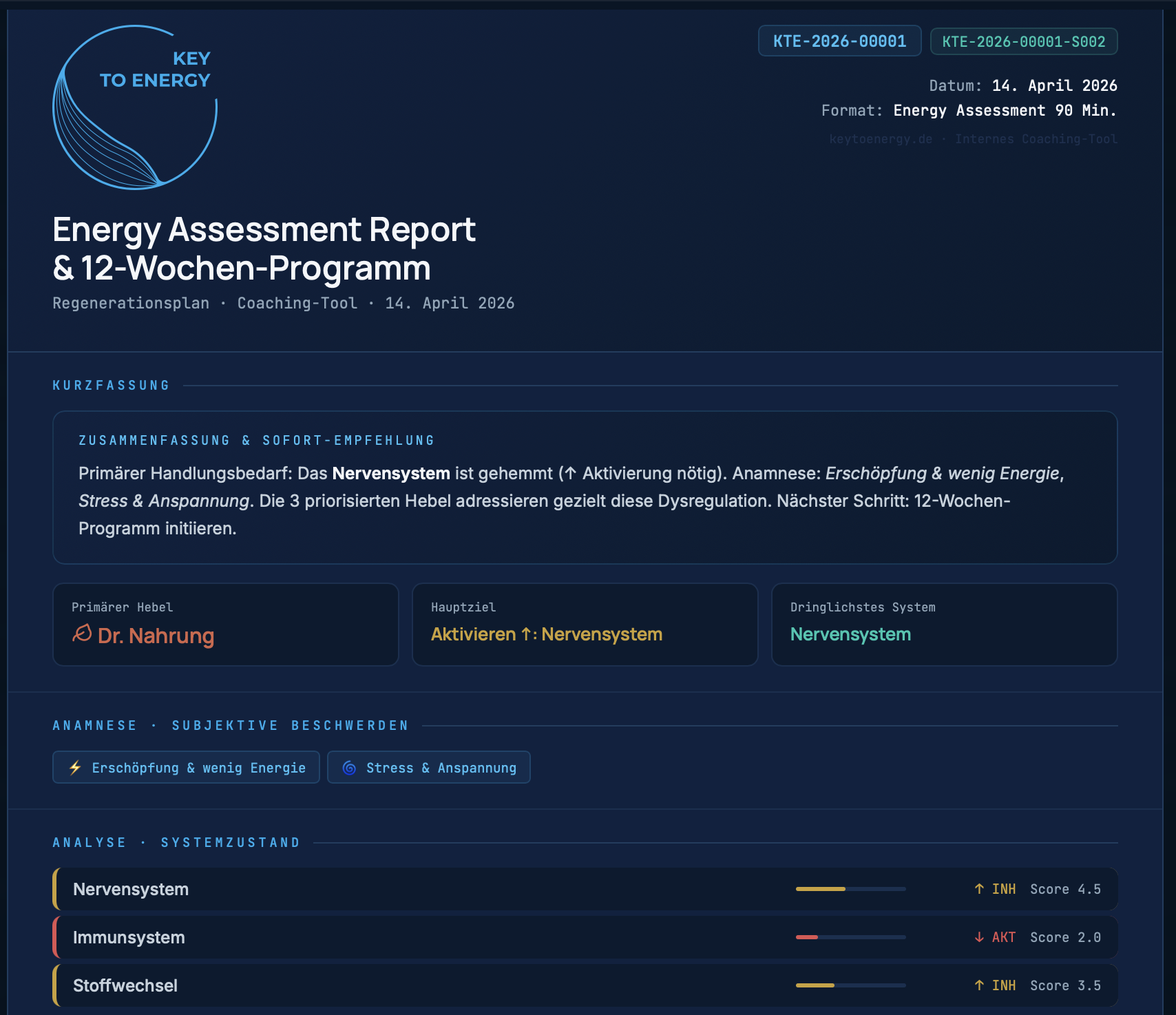 Exemplarischer Report